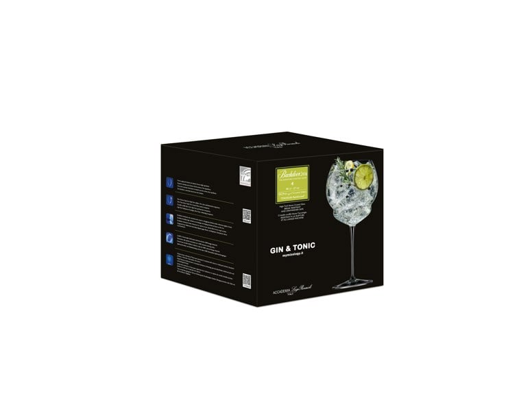 Luigi Bormioli Backdoor '20s Gin & Tonic Glasses, 800ml x 4