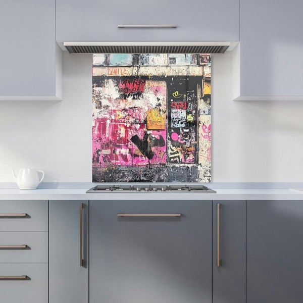 Warren Reed Urban Decay Graffiti Glass Kitchen Splashback - 00021