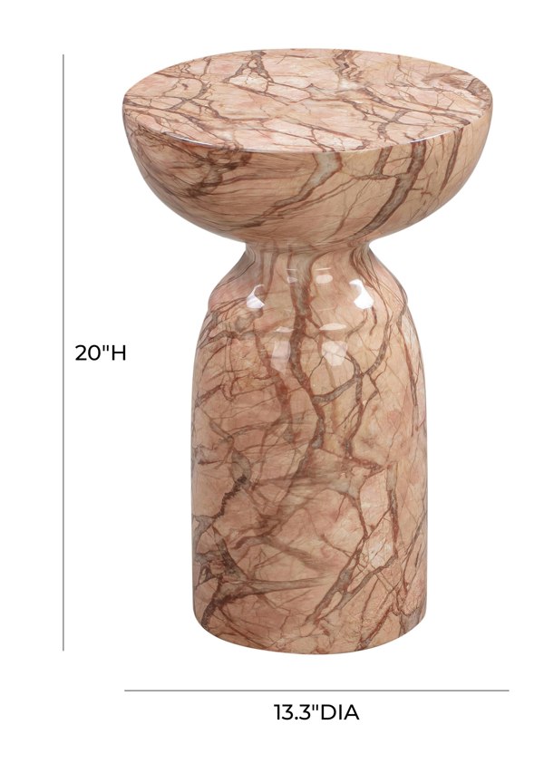 Furniture Edit Rue Sunset Marble Side Table