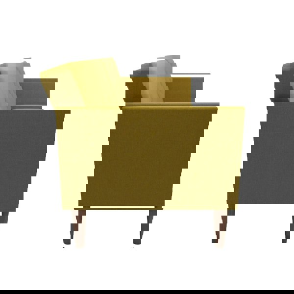 Dorel Home Regal 3-Seater Sofa Bed in Mustard Fabric