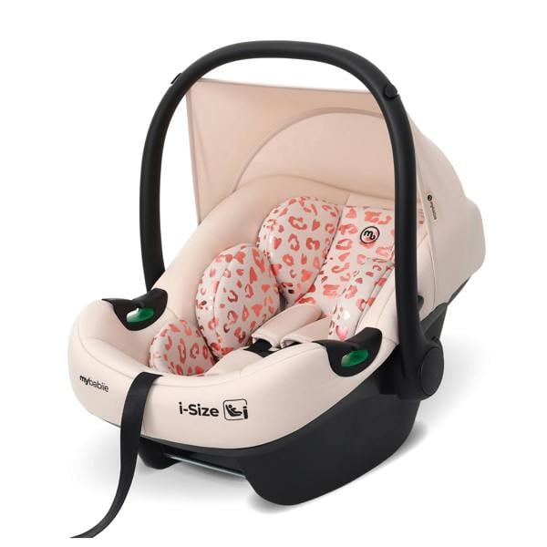 My Babiie MBCS02LT i-Size Infant Carrier Car Seat and ISOFIX Base - Blush Leopard