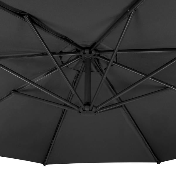 Jardi Cantilever Parasol 3m With Full Fan Base – Grey