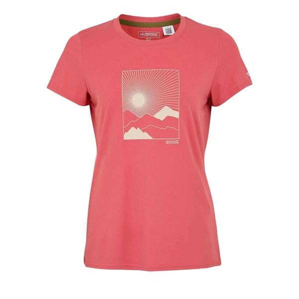 Regatta Womens/Ladies Fingal Mountain Stretch T-Shirt - Peach Bloom - 