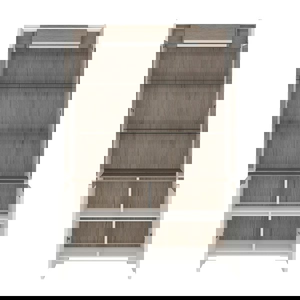 Furniture To Go Toronto Low glazed 2 door display cabinet with internal shelves (inc. Plexi Lighting)