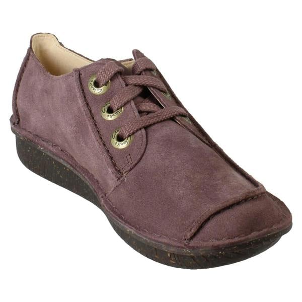 Clarks Ladies Clarks Comfortable Lace Up Flats Funny Dream
