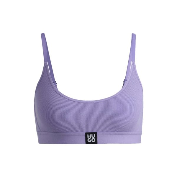 Hugo Womens/Ladies Logo Modal Stretch Bralette - Purple