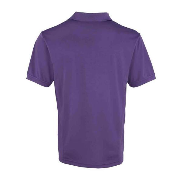 Premier Mens Coolchecker Pique Polo Shirt - Purple