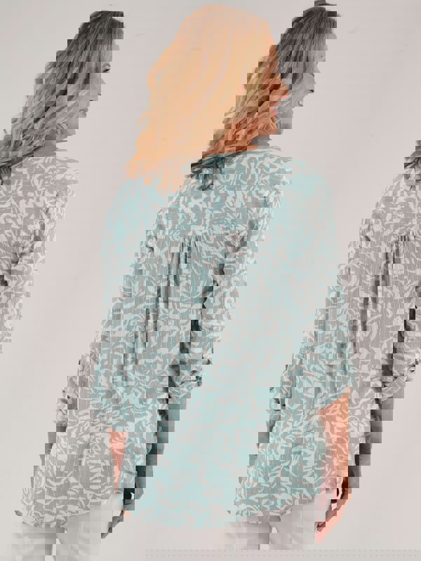 TIGI-Wear Viscose Dobby Notch Neckline Top