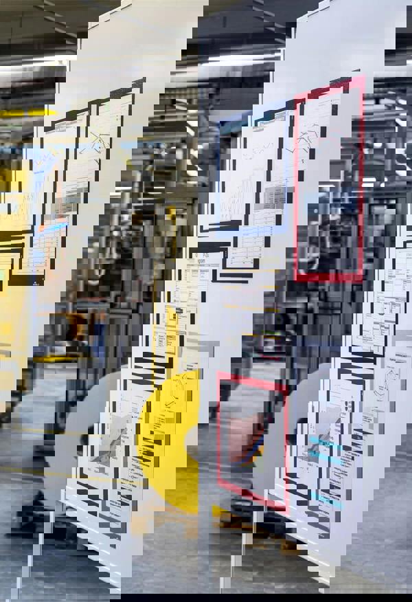 Durable DURAFRAME Magnetic Signage Frame for Metal | 5 Pack | A3 Silver