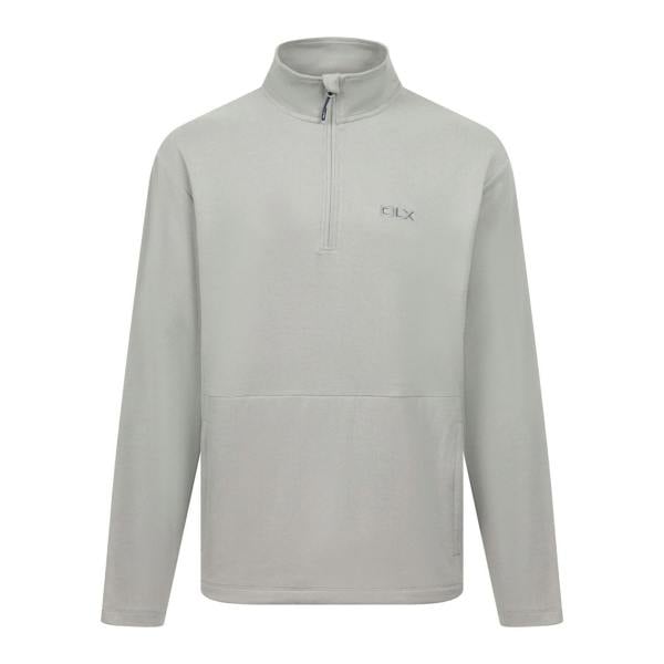 Trespass Mens Sebastian DLX Quarter Zip Fleece Top - Greystone - 
