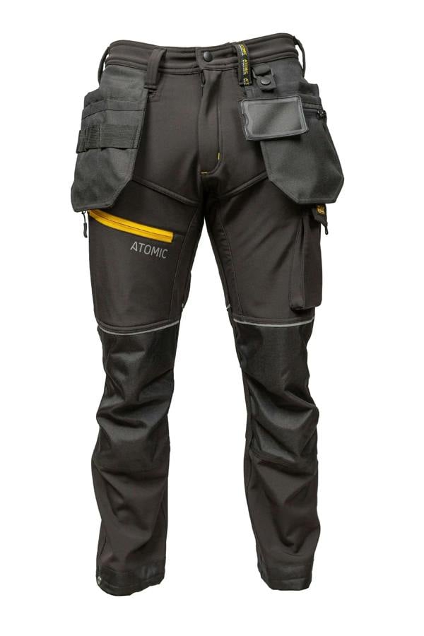 Atomic Workwear Slim Fit Softshell Trousers – Flexible, Durable & Weather-Resistant - Hi-Vis Trousers