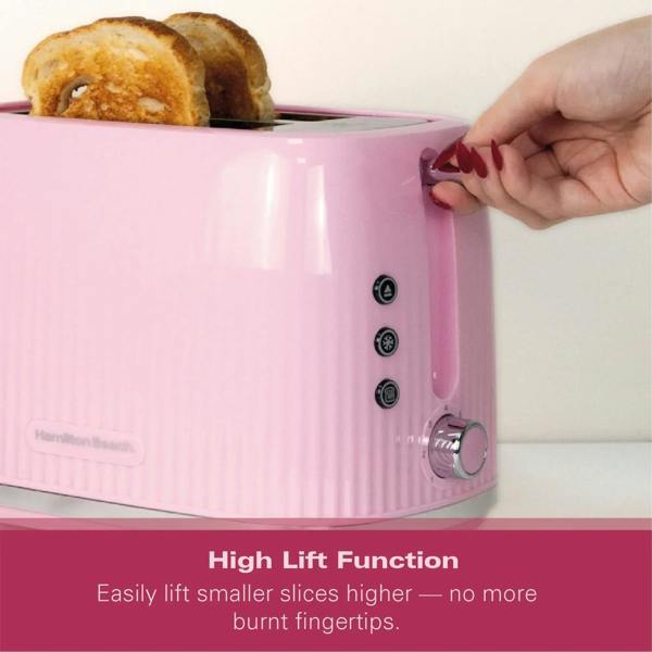 Hamilton Beach Miami 2 Slice Toaster Flamingo Pink