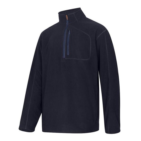 Navy Blue Hoggs of Fife Islander Techpro 1/4 zip shirt for country clothing and outdoor adventures
