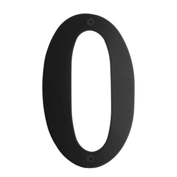 Black house number 0
