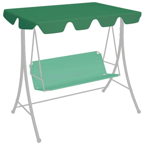 Berkfield Replacement Canopy for Garden Swing Green 188/168x110/145 cm