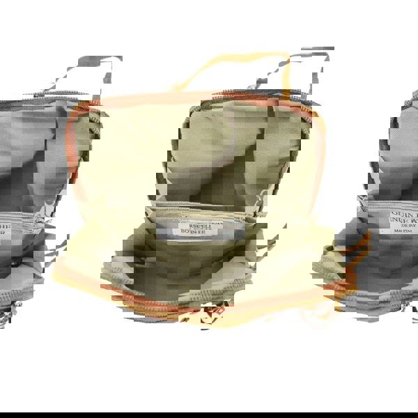 Kitise Small Genuine Italian Suede Leather Zip Around Crossbody Bag