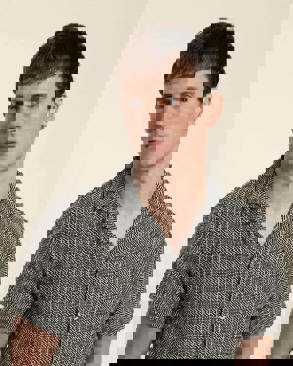 Larsson & Co Twill Textured Short Sleeve Shirt