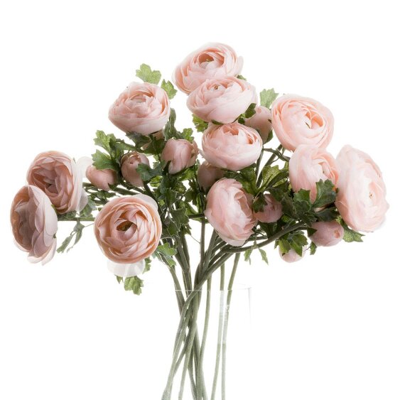 Wyld Haus Set of 3 Artificial Flowers Pastel Pink Ranunculus Stems