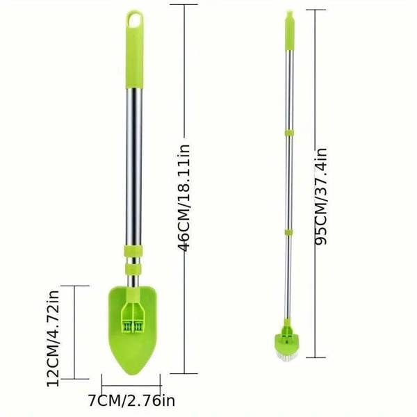 Dyzi Multifunctional Bathroom Mop Tile Cleaning Kit Extendable Pole