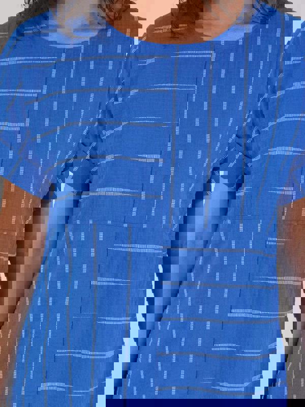 VIZ-A-VIZ Striped Cut And Sew Tunic