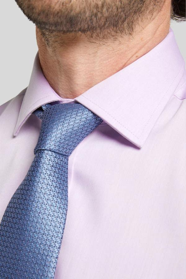 Lilac Non-Iron Pure Cotton Twill Shirt