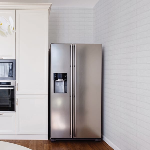 Superfresco Paintable Brick Effect Textured Wallpaper - White Durable - 10m