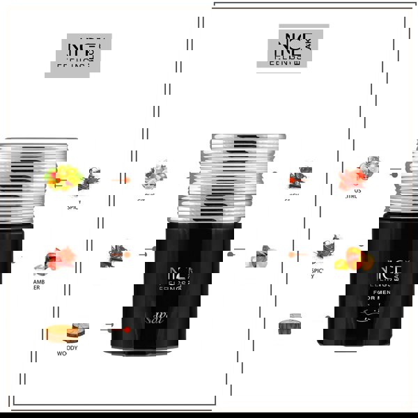 Sapil Nice Feelings Black Edition 100ml fragrance notes layout