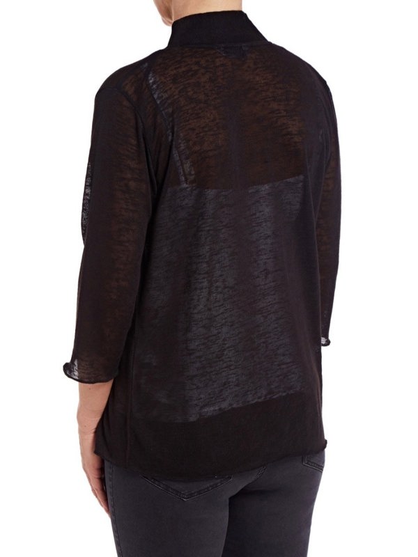PennyPlain Open Front Shrug - Black