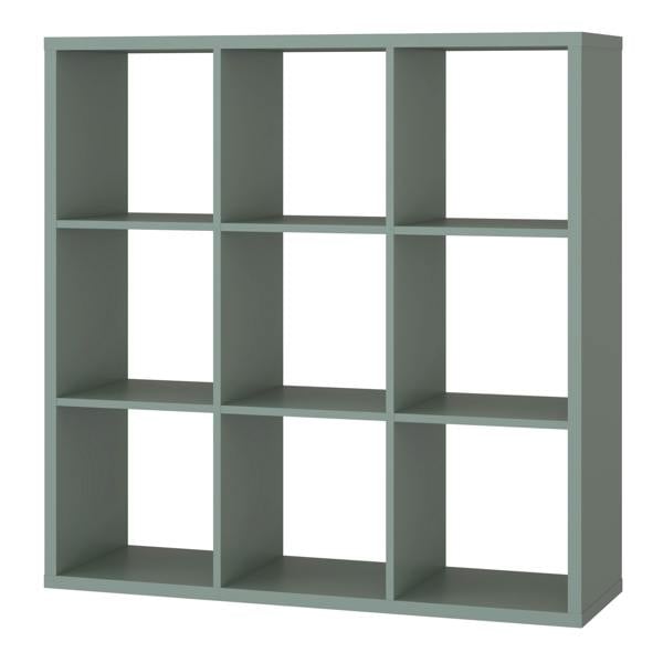 Furniture To Go Mauro 3x3 Storage Unit in Sage Green