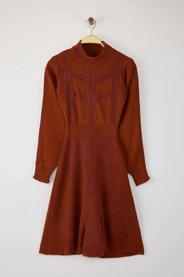 WOVCOR Mini Knit Lace Dress