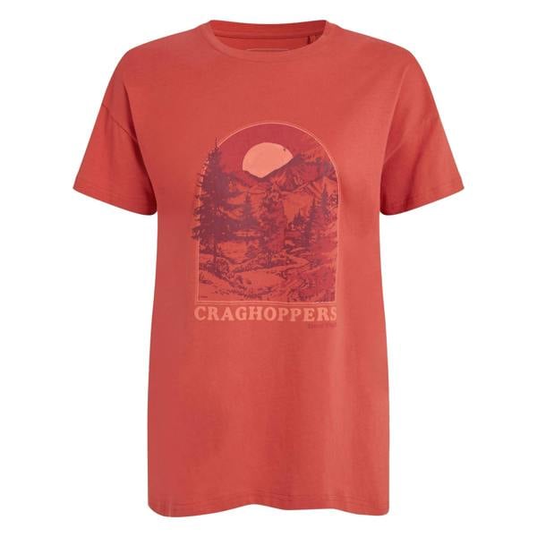 Craghoppers Womens/Ladies Yago Mountain T-Shirt - Compote Red - 