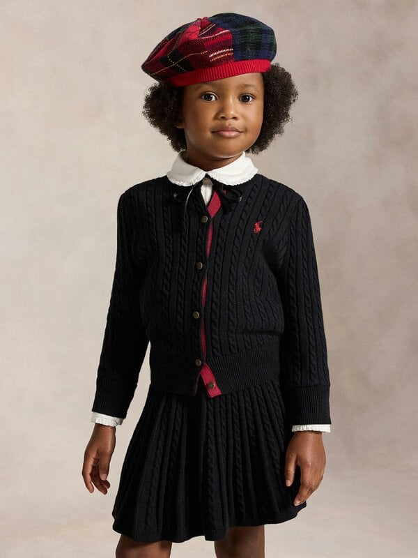 Ralph Lauren Kids Ralph Lauren Girls Cotton Skirt Set in Black