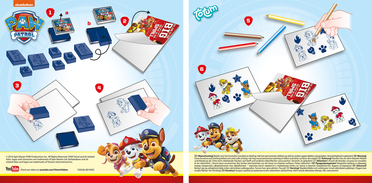 Totum Paw Patrol Stamp Set
