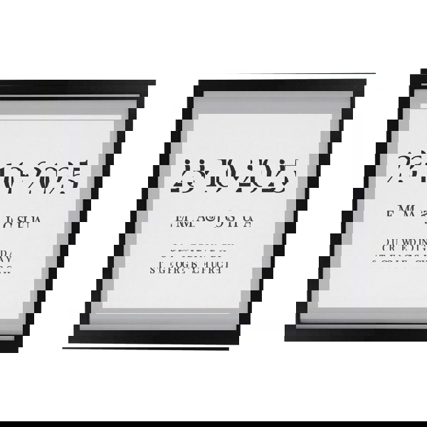 Personalised Memento Company Personalised Special Date Black Poster Frame