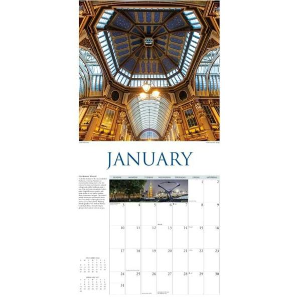London A Walk In London Calendar 2027, Wall Calendars, Month To View, Travel, Gift