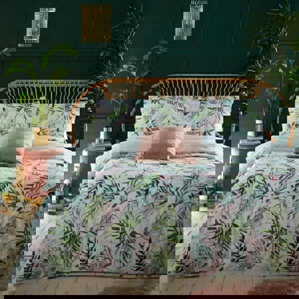 Furn Bali Palm Duvet Cover Set - Green/White