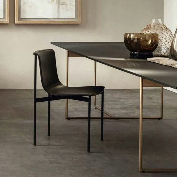 Rit Concept Choi Dining Chair With Armrest, Leather