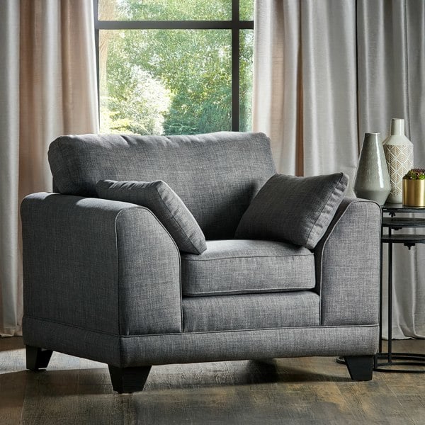 Furnishings For Less Hilliard Fullback Fabric Armchair