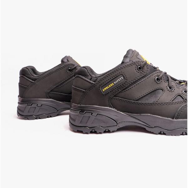 Amblers Safety FS68C Leather Safety Trainers in Black