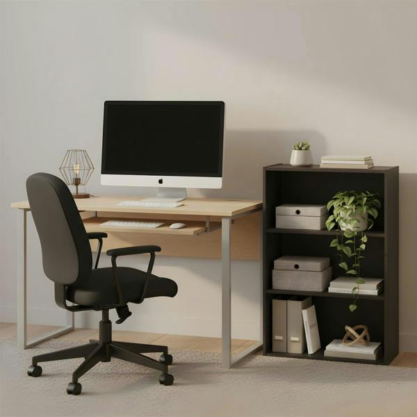WALPLUS Pasir 3-Tier Open Shelf, Espresso | Premium Home Interior Decoration