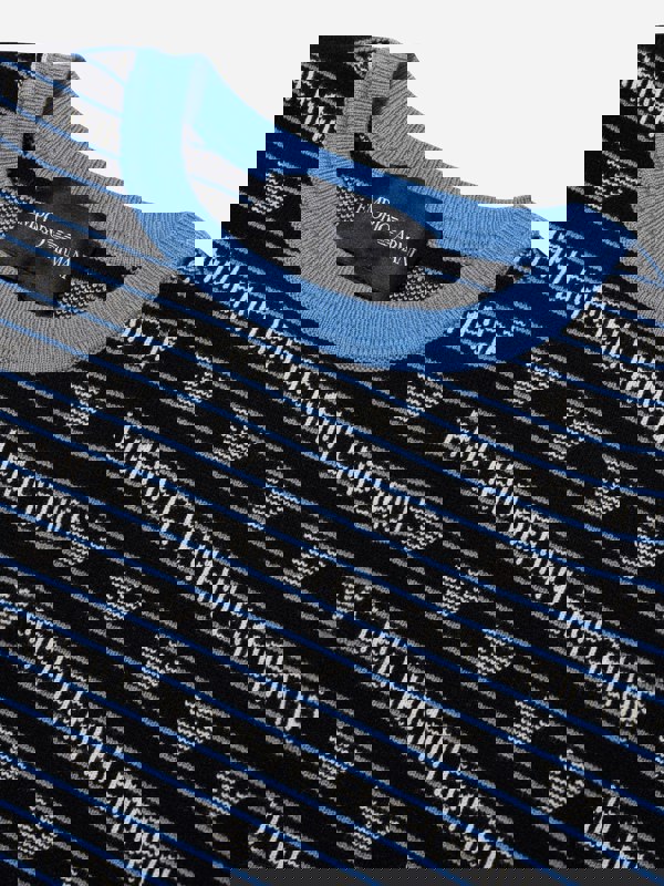 Emporio Armani Girls Short Sleeve Logo Jumper In Navy