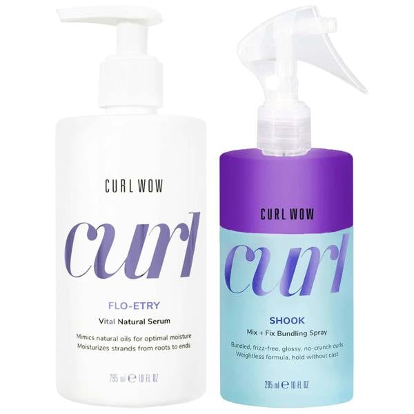 Color Wow  Duo: Flo-etry Vital Natural Serum & Shook Mix 295ml + Fix Bundling Spray 295ml