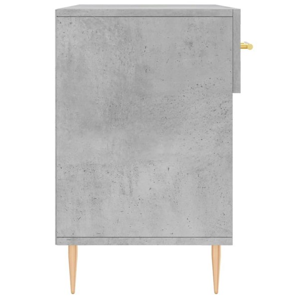 Berkfield Shoe Bench Concrete Grey 102x35x55 cm Engineered Wood