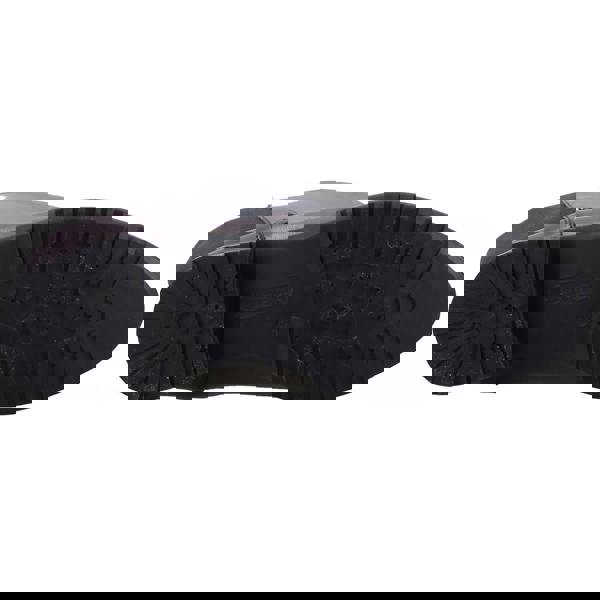 Hush Puppies Womens Vanessa Mid Calf Leather Boots, close-up view of the sole showing durable black rubber tread with deep grooves for traction.