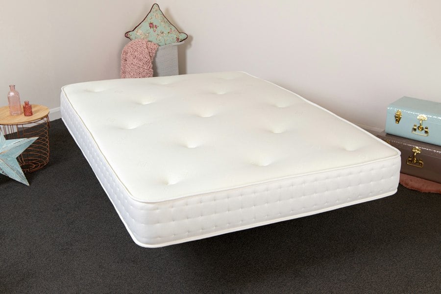 Starlight Beds 3-Tac Hand-Tufted Hybrid Mattress - 20cm Deep, Quilted Soft Sleep Surface