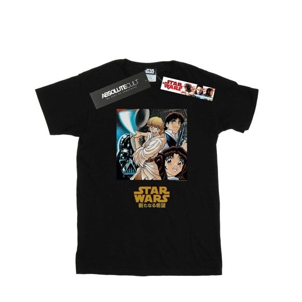 Star Wars Mens Anime Poster T-Shirt - Black