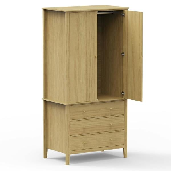 Core Products Henley 2 Door & 3 Drawer Modern Wardrobe