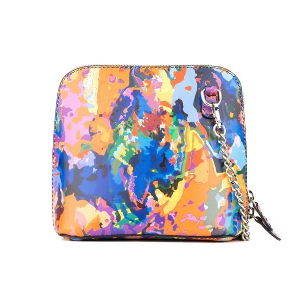 Embassy London Macaw - Summer Colours - Women's zip-up crossbody leather handbag