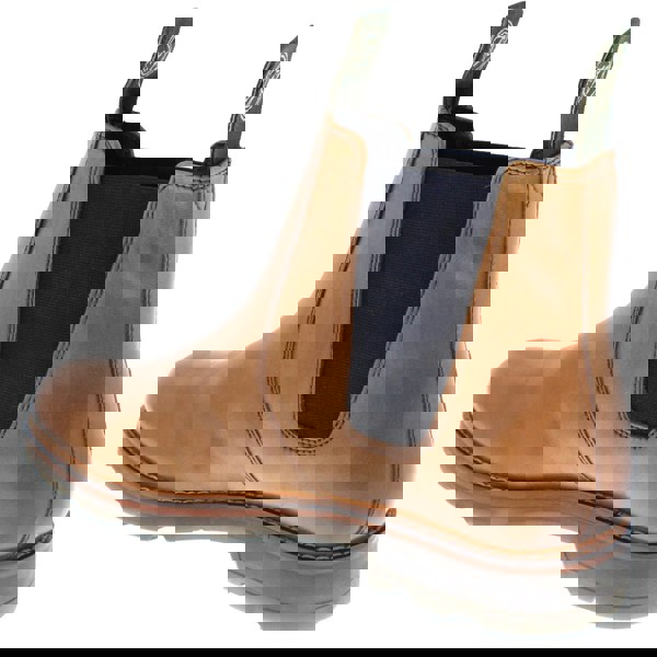 Frank James Brigstock Brogue Leather Pull On Mens Brogue Chelsea Dealer Boots