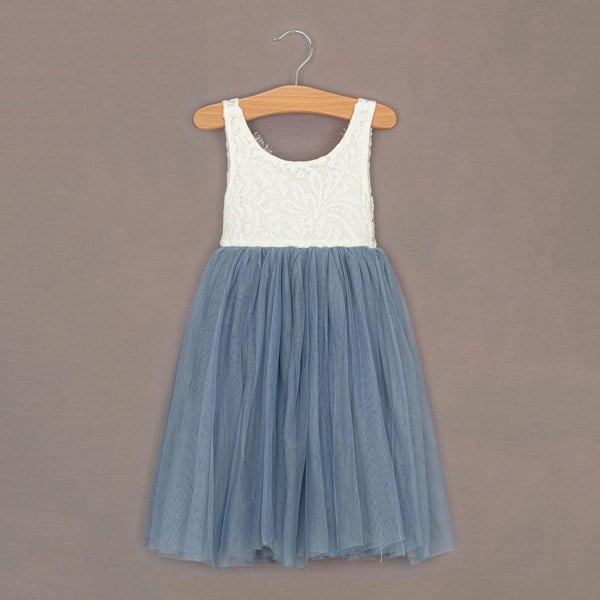 Bohemian Classic Dress in Dusty Blue